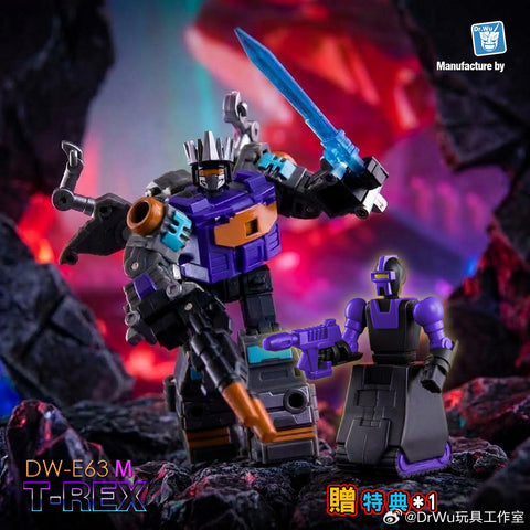 【Pre-Order】Dr.Wu & Mechanic Studio DW-E63M DWE63M T-rex Trex (Grimlock / Volcanicus) Shattered Glass SG Version Dr Wu