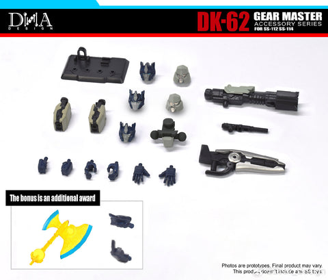 DNA Design DK-62 DK62 Gear Master for Studio Series SS-112 One Optimus Prime / SS-114 One Megatron