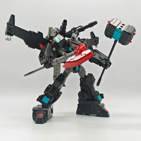4th party BW BAIWEI TW1036B TW-1036B Black Maintainence Project Team Leader ( Modified KO 08 Animated Voyager Nemesis Prime) Black Version 18cm / 7"