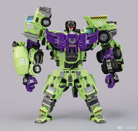 【Pre-Order】Mecha Invasion GLA03 GLA-03 & GLA04 GLA-04 Long Haul & Hook Giant Legion Heavy Builder (Constructors Devastator) Combiner (2 in 1 set) 21.5cm / 8.5"