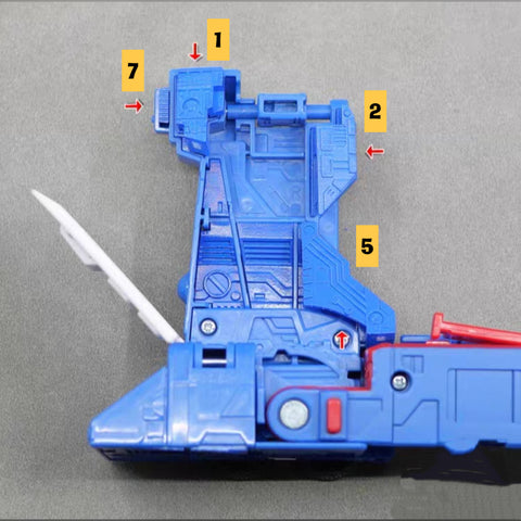 ZX Studio ZX-17 ZX17 Upgrade Kit & Weapon set for Sudio Series SS Movie 86 SS86 Ultra Magnus Upgrade Kit (Painted)