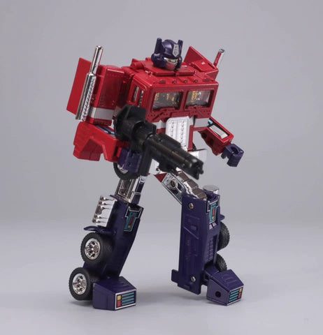 4th Party No Brand KC01 KC-01 Optimus Warrior (KO Missing Link C01 G1 Vintage Optimus Prime) Toy Color Version with Trailer 16cm / 6.3"