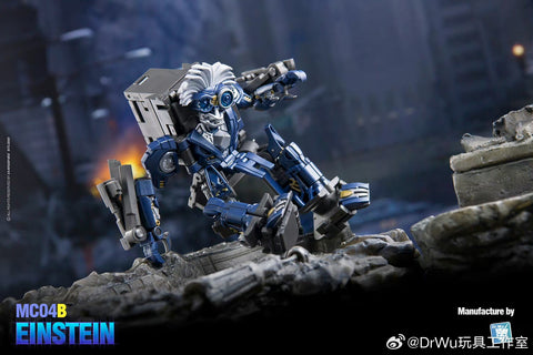 【Pre-Order】Dr.Wu & Mechanic Studio Movie Collector MC04B MC-04B Einstein ( Brains Legends Class fit to SS series) Dr Wu Black Version 8cm / 3.15"