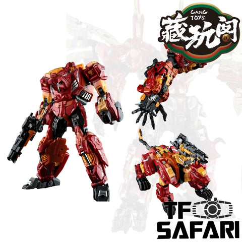 【Incoming】Cang Toys Cang-Toys CT-Chiyou-01 Ferocious (Rampage, Feral Rex) Predaking Combiner 23cm / 9"