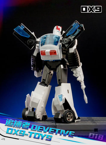 【Pre-Order】DX9 Toys D18 D-18 Devetive (Prowl G1 MP 2.0) 18cm / 7"