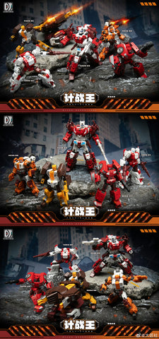 Craftsman Toys Dajiangshe DJS-02D DJS02D Jette (Strafe) / DJS-02E DJS02E Karl (Lightspeed) Tacticlord Combiner ( IDW G1 Computron Combiner / Technobot) 2 in 1 Set 10cm / 4"