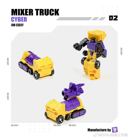 【Pre-Order】Dr.Wu DW-ES03Y / ES04Y / ES05Y / ES06Y / ES07Y / ES08Y Extreme Squad Assembly Cyber (IDW Civil War Devastator) Whole Combiner 6 in 1 pack