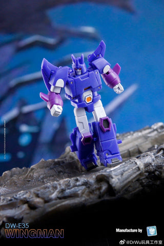 【Pre-Order】Dr.Wu & Mechanic Studio Extreme Warfare DW-E35 Wingman (Cyclonus) / DW-E34 Wasp (Bumblebee)  2 in 1 set 4.5cm (Copy)