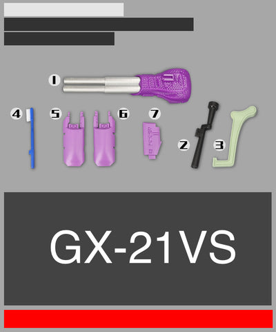 Go Better Studio GX-20VS GX20VS GS-21VS GX21VS Weapons and Upgrade Kits for BWVS-01 Beastwars Megatron vs Optimus Primal Upgrade Kit