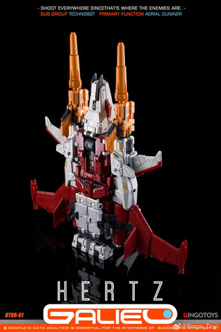 【Pre-Order】Bingo Toys BingoToys BT08-01 BT-0801 BT0801 Hertz Galileo Combiner (IDW Strafe / Technobots Computron) 25cm / 9.8"