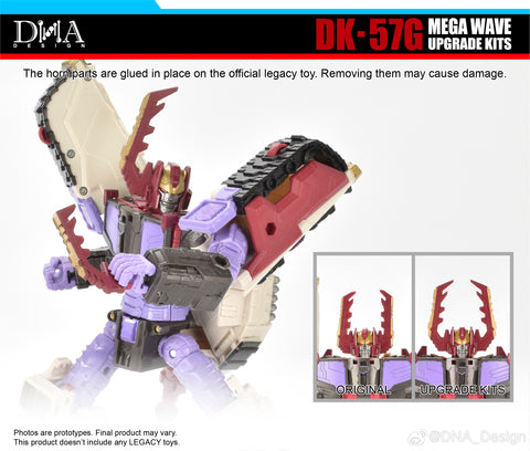 DNA Design DK-57G DK57G Upgrade Kits for Legacy United Leader Armada Universe Galvatron