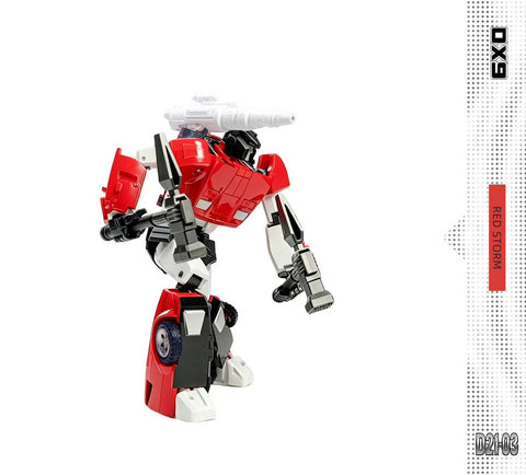 DX9 Toys D21 D-21 D21-03 Red Storm (Sideswipe G1 MP 2.0) 18cm / 7"