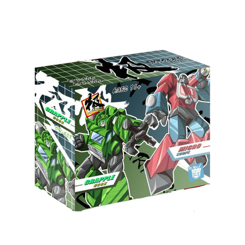 Dr.Wu & Mechanic Studio Extreme Warfare 4 Sets DW-E25 Crane Hook / E26 Black Mirror / E27 Microscope / E28 Grapple Hook (Grapple / Magnificus / Perceptor / Hauler) fit to Earthrise Titan Class 2 in 1 set 4.5cm