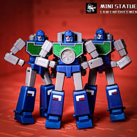 Galaxy Toys Mini09 Mini-09 Law Enforcement Team (Reflector Team) 3-pack 6cm / 2.4"
