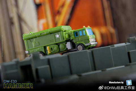 Dr.Wu & Mechanic Studio Extreme Warfare DW-E30M Iron Jack (Wheeljack SG Shattered Glass) / DW-E33 Hammer (Bulkhead)  2 in 1 set 4.5cm