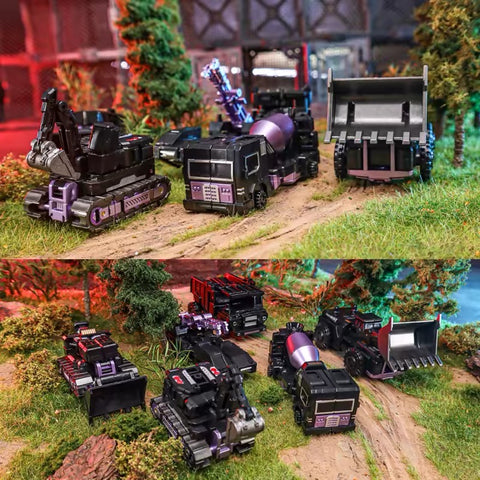 4th Party Xingjiang ST10B ST-10B 6 in 1 Set KO DX9 Hulkie ( Devastator Combiner ) Black Version 29cm / 11.5" (Copy)