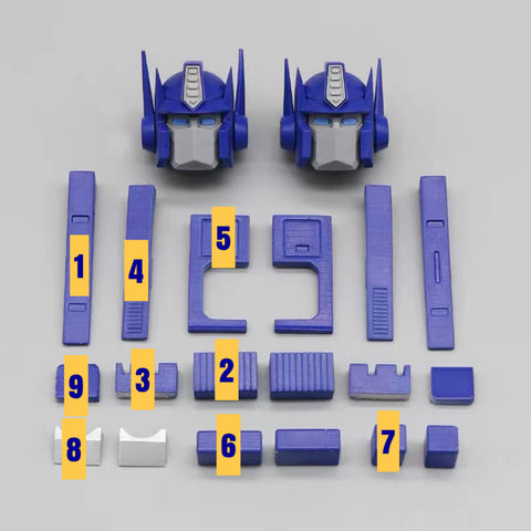 Weekend Workshop / Tim Heada Upgrade Kit / Gap fillers for Studio Series SS86 Optimus Prime Upgrade Kit