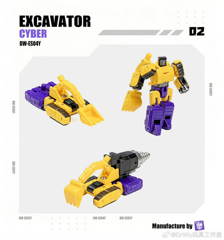 【Pre-Order】Dr.Wu DW-ES03Y / ES04Y / ES05Y / ES06Y / ES07Y / ES08Y Extreme Squad Assembly Cyber (IDW Civil War Devastator) Whole Combiner 6 in 1 pack