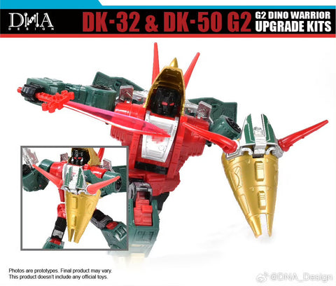 DNA Design DK-32 & DK-50 DK32&DK50 for G2 Dino Warrior (G2 Slag & Snarl) Upgrade Kits