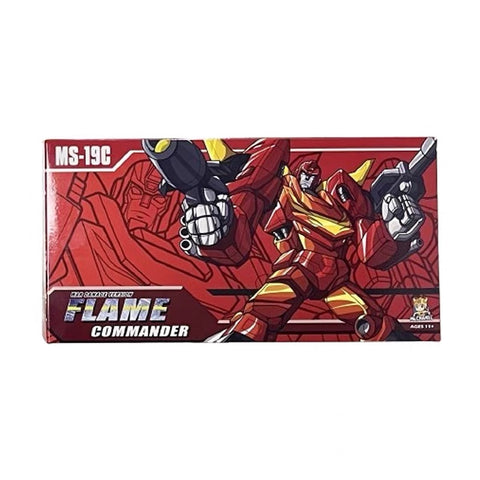 MFT MechFansToys Mech Soul Mechanic Studio MS-19C MS19C Flame Commander (Rodimus Prime, Hot Rod) Mech Fans Toys Battle Damaged Version 12cm / 4.5"