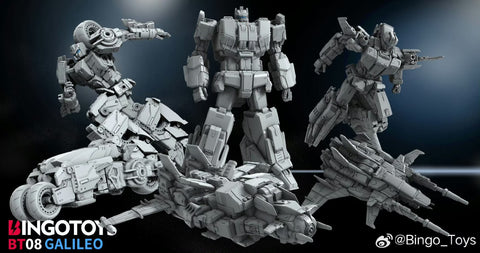 【Pre-Order】Bingo Toys BingoToys BT08-02 BT-0802 BT0802 Newton Galileo Combiner (IDW Afterburner Technobots Computron) 25cm / 9.8"