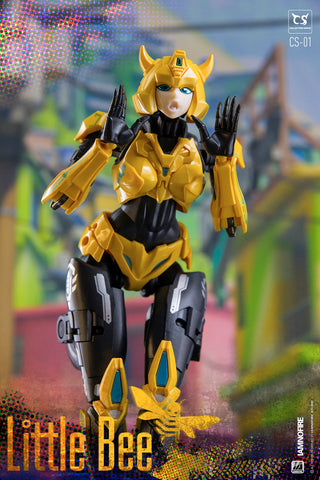 Collection Space CS-01 CS01 Transformable Bishoujo Little Bee (Bumblebee Mecha Girl) 17.5cm / 6.9"