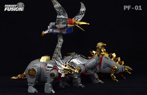 Perfect Fusion (FansToys) PF-01 PF01 Cesium (Slag, Dinobot) Reissue Version 27cm / 10.7"