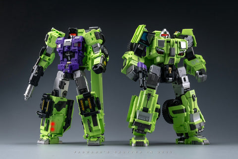 【Pre-Order】Mecha Invasion GLA03 GLA-03 & GLA04 GLA-04 Long Haul & Hook Giant Legion Heavy Builder (Constructors Devastator) Combiner (2 in 1 set) 21.5cm / 8.5"