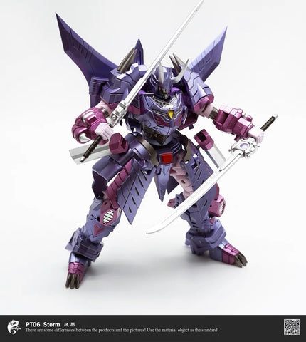 Pangu Toys PT-06 PT06 Flame Blave Storm (Modified Iron Factory EX48 Hannyamaru, Samurai Cyclonus) 15cm / 5.9"