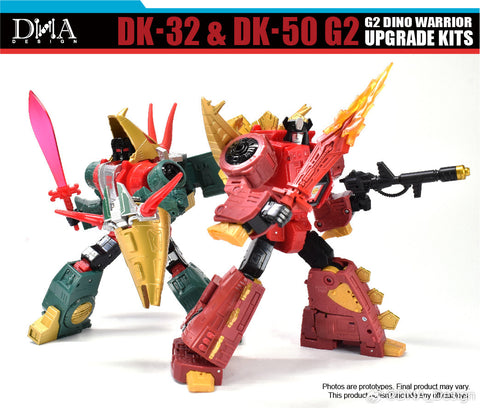 DNA Design DK-32 & DK-50 DK32&DK50 for G2 Dino Warrior (G2 Slag & Snarl) Upgrade Kits