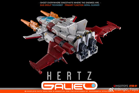 【Pre-Order】Bingo Toys BingoToys BT08-01 BT-0801 BT0801 Hertz Galileo Combiner (IDW Strafe / Technobots Computron) 25cm / 9.8"