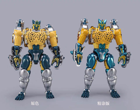 【Pre-Order】Transart TA BWM-03 BWM03 BWM-03M Metal Leopard Commander (BW Beast Wars Transmetal Cheetor ) Metallic Version 18cm / 7"