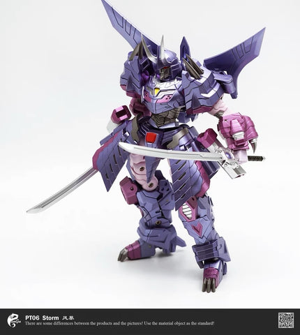 Pangu Toys PT-06 PT06 Flame Blave Storm (Modified Iron Factory EX48 Hannyamaru, Samurai Cyclonus) 15cm / 5.9"