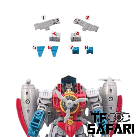 【Incoming】Go Better Studio GX-77 GX77 Upgrade Kit / Gap fillers for Timelines Comic Edition Hearts of Steel Starscream Upgrade Kit
