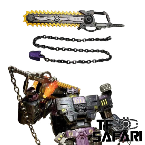 ZX Studio ZX-20 ZX20 Upgrade Kit / Weapon Set (Saw Blade)  for Age of the Primes AoP Megatronus The Fallen Upgrade Kit