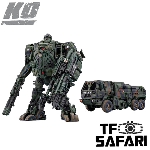 4th Party No Brand NB WJ Weijiang M02 M-02 Robot Force (Oversized Bayverse Hound, Black Apple Alloy Modified version) Wei Jiang 23cm / 9"