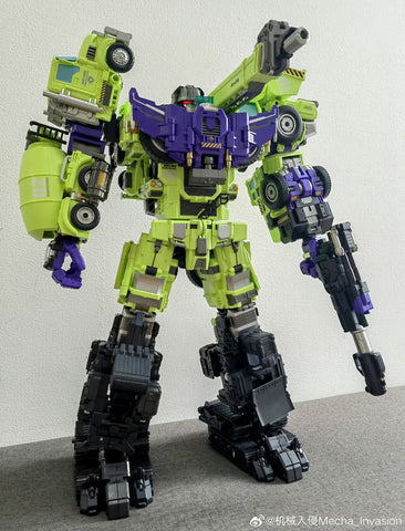 【Pre-Order】Mecha Invasion GLA03 GLA-03 & GLA04 GLA-04 Long Haul & Hook Giant Legion Heavy Builder (Constructors Devastator) Combiner (2 in 1 set) 21.5cm / 8.5"