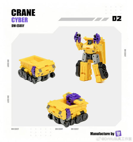 【Pre-Order】Dr.Wu DW-ES03Y / ES04Y / ES05Y / ES06Y / ES07Y / ES08Y Extreme Squad Assembly Cyber (IDW Civil War Devastator) Whole Combiner 6 in 1 pack