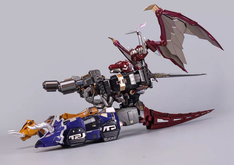 4th Party Explosion Model (Zhalie Model) ZL01 ZL-01 KO Flame Toys Mighty Morphin Power Rangers Dino Megazord 25cm