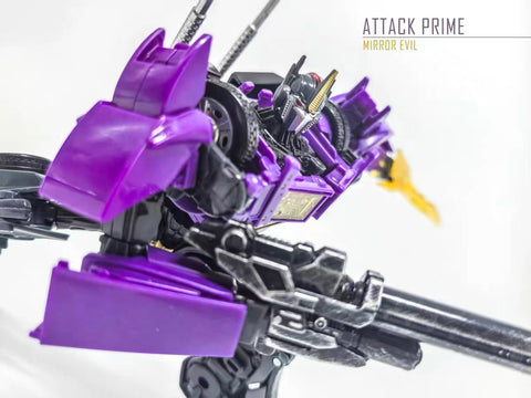 【Pre-Order】APC Toys APC-001SG APC001SG 2.0 Version Attack Prime Mirror Evil ( 1:1 TFP Optimus Prime Voyage Class ) Purple / Shattered Glass Version 17cm / 6.7"