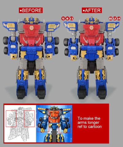 Go Better Studio GX-56 GX56 Gap fillers for Legacy Evolution Commander Armada Universe Optimus Prime Upgrade Kit