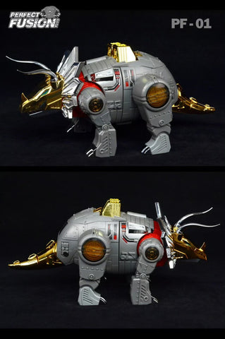 Perfect Fusion (FansToys) PF-01 PF01 Cesium (Slag, Dinobot) Reissue Version 27cm / 10.7"