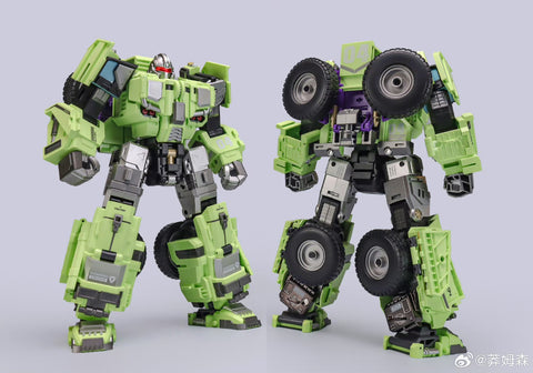 【Pre-Order】Mecha Invasion GLA03 GLA-03 & GLA04 GLA-04 Long Haul & Hook Giant Legion Heavy Builder (Constructors Devastator) Combiner (2 in 1 set) 21.5cm / 8.5"