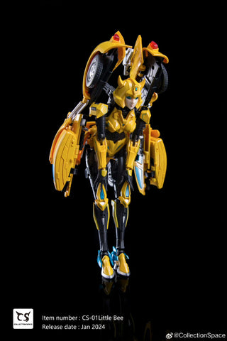 Collection Space CS-01 CS01 Transformable Bishoujo Little Bee (Bumblebee Mecha Girl) 17.5cm / 6.9"