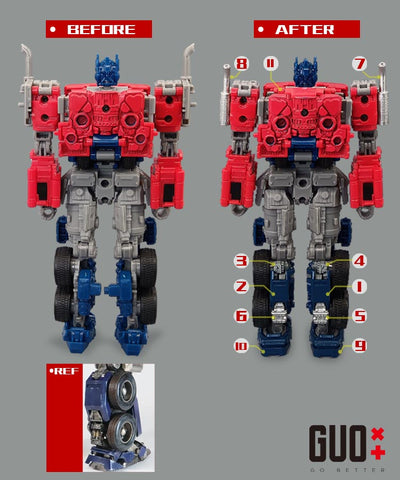 【Incoming】Go Better Studio GX-60 GX60 Gap fillers for Buzzworthy Bumblebee Studio Series SS-102 Optimus Prime Upgrade Kit