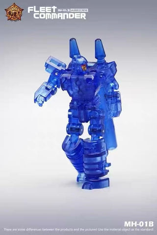 4th Party MHZ Toys Wheelie / Nightstick (Transparent Blue Version) 2 in 1 Loose pack