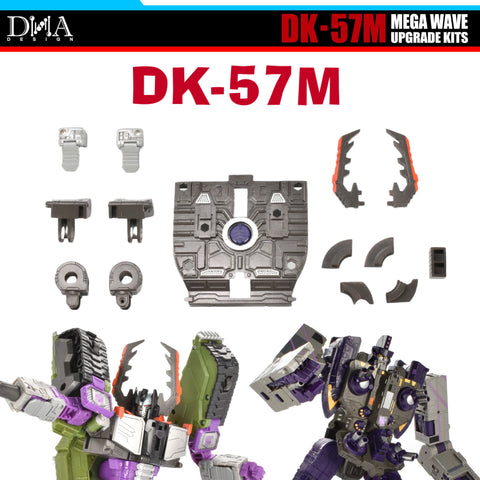 DNA Design DK-57M DK57M Upgrade Kits for Legacy United Armada Universe Megatron / Mega Wave