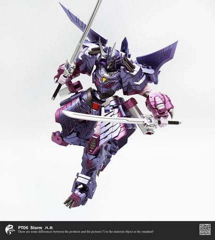 Pangu Toys PT-06 PT06 Flame Blave Storm (Modified Iron Factory EX48 Hannyamaru, Samurai Cyclonus) 15cm / 5.9"