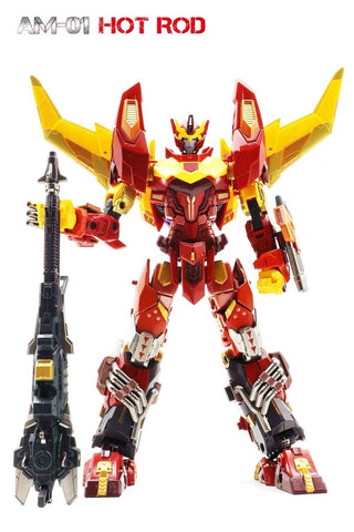 4th Party NB No Brand AM-01 AM01 (KO AMT01 AMT-01 Adamas Machina Rodimus Prime Hot Rod) 23cm / 9"