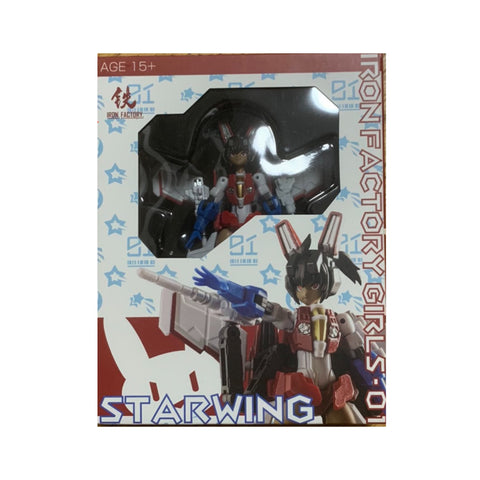 Iron Factory IF G-01 G01 Girls 01 Starwing Starscream Animed Figure（Mecha Girl Starscream) Non Transformable